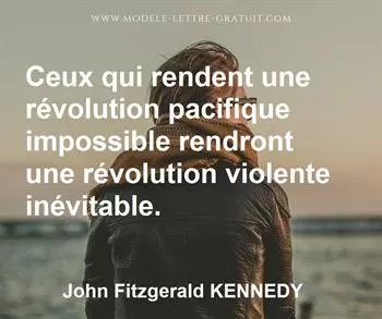 Citation de John Fitzgerald KENNEDY