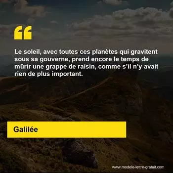 Citation Galilée