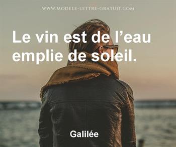 Citation de Galilée