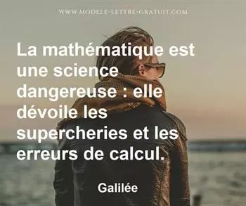 Citation de Galilée