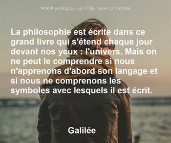 Citation de Galilée