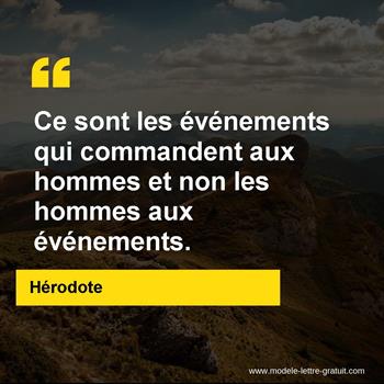 Citation de Hérodote