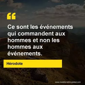 Citation Hérodote