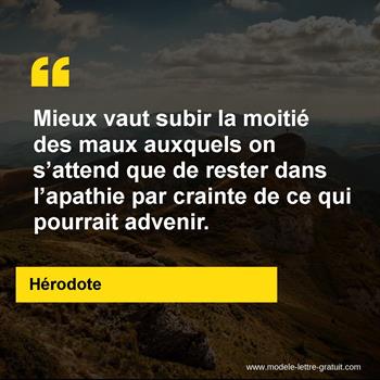 Citation de Hérodote