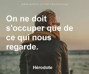 Citation de Hérodote