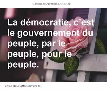 Citations Abraham LINCOLN