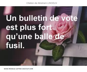 Citations Abraham LINCOLN