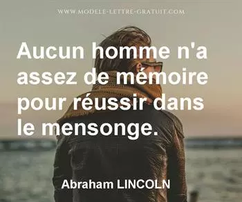 Citation de Abraham LINCOLN