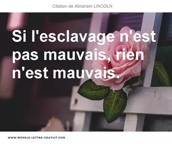 Citations Abraham LINCOLN