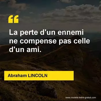 Citation Abraham LINCOLN