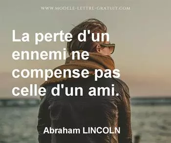 Citation de Abraham LINCOLN