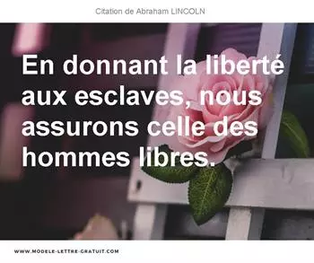 Citations Abraham LINCOLN