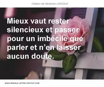 Citations Abraham LINCOLN