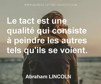 Citation de Abraham LINCOLN