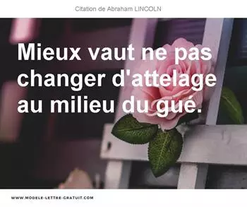 Citations Abraham LINCOLN