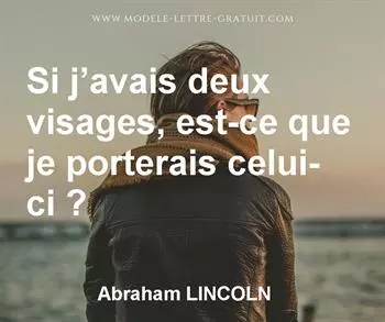 Citation de Abraham LINCOLN