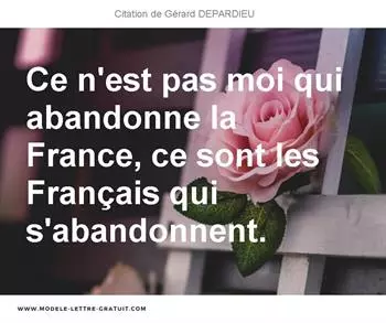 Citations Gérard DEPARDIEU
