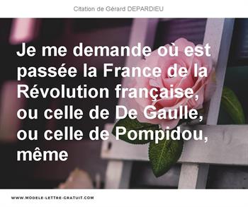 Citations Gérard DEPARDIEU