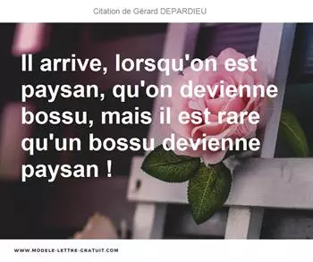 Citations Gérard DEPARDIEU