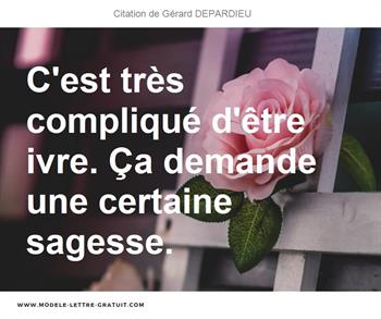 Citations Gérard DEPARDIEU