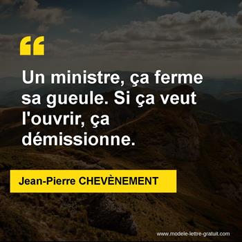 Citations Jean-Pierre CHEVÈNEMENT
