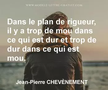 Citation de Jean-Pierre CHEVÈNEMENT