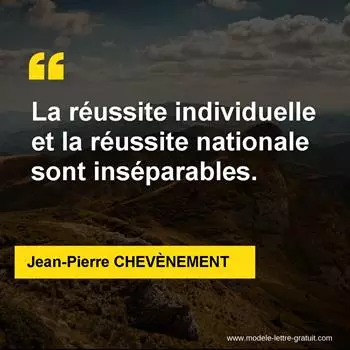 Citation Jean-Pierre CHEVÈNEMENT