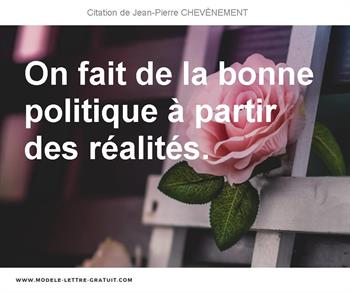 Citations Jean-Pierre CHEVÈNEMENT