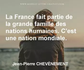 Citation de Jean-Pierre CHEVÈNEMENT