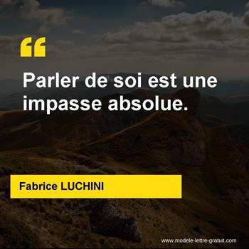 Citations Fabrice LUCHINI