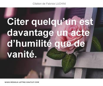 Citations Fabrice LUCHINI