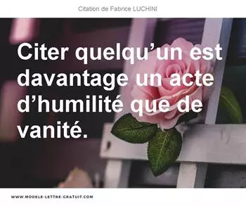 Citations Fabrice LUCHINI