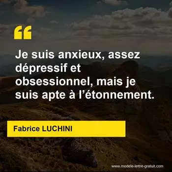 Citation Fabrice LUCHINI