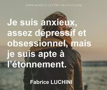 Citation de Fabrice LUCHINI