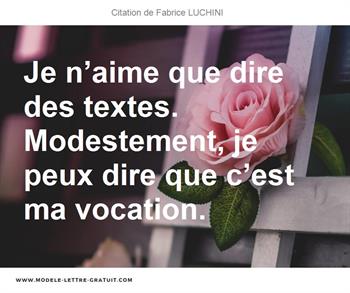 Citations Fabrice LUCHINI