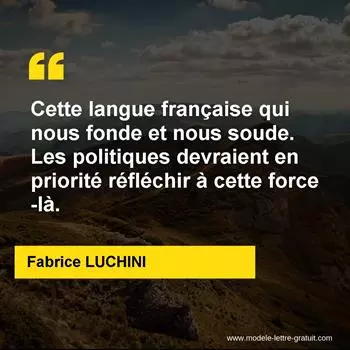 Citation Fabrice LUCHINI