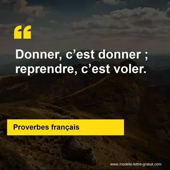 Citation Proverbes français