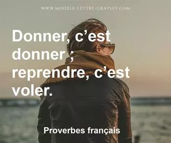 Citation de Proverbes français
