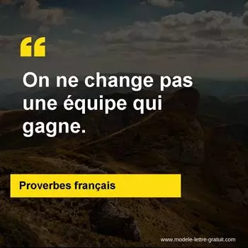 Citation Proverbes français