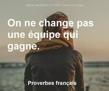 Citation de Proverbes français