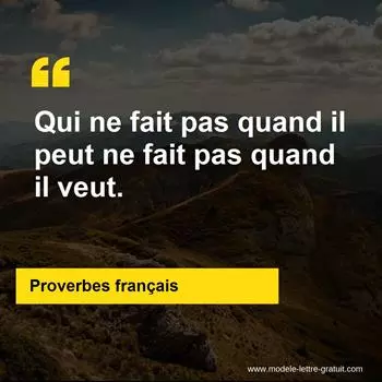 Citation Proverbes français