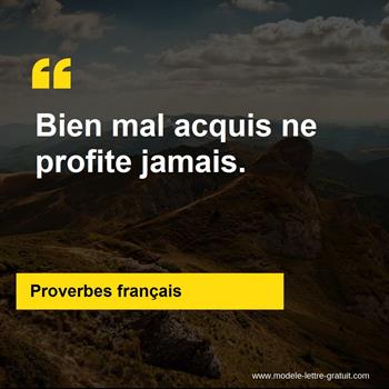 Citation Proverbes français