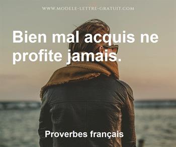 Citation de Proverbes français