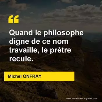 Citation Michel ONFRAY
