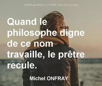 Citation de Michel ONFRAY