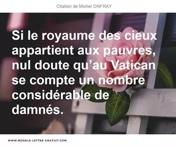 Citations Michel ONFRAY