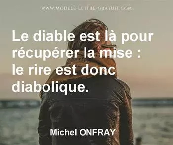 Citation de Michel ONFRAY