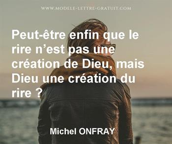 Citation de Michel ONFRAY