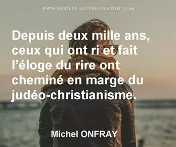 Citation de Michel ONFRAY