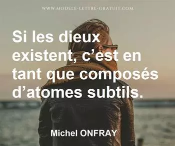 Citation de Michel ONFRAY